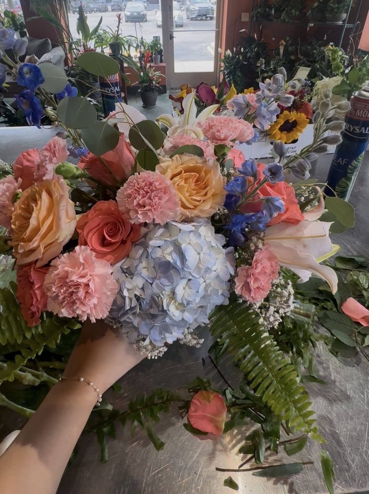 Wedding florals by Well House Floral and Design